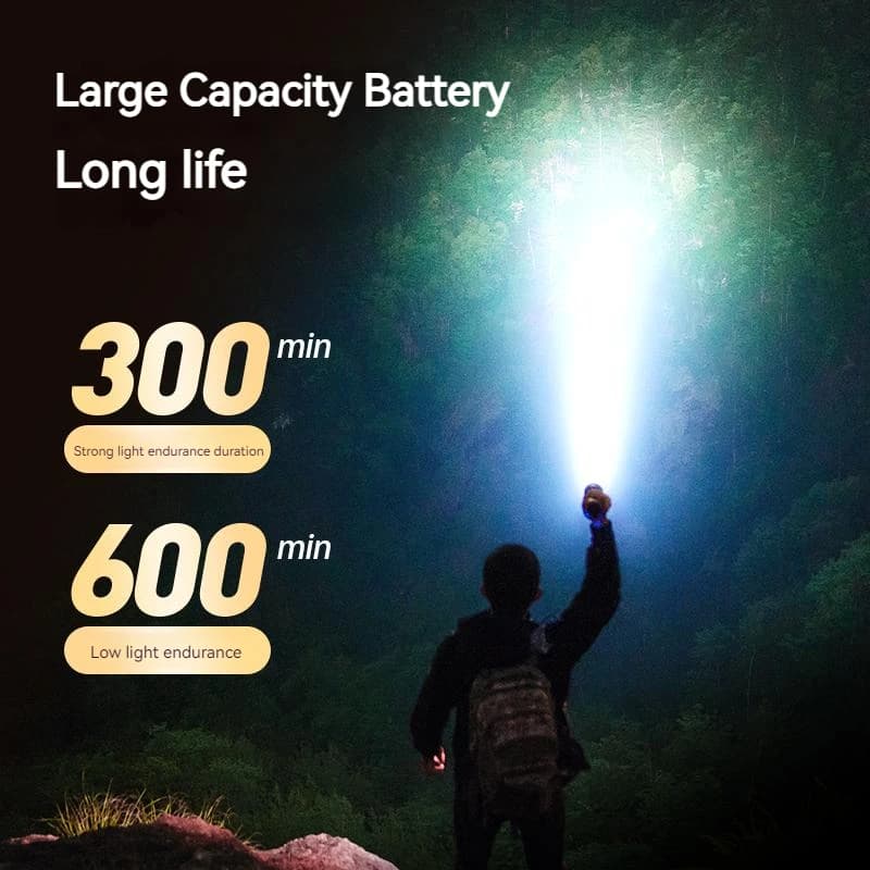كشاف فيليبس المحمول القابل لإعادة الشحن، إضاءة LED، مثالي للدفاع الشخصي، التخييم، والمشي لمسافات طويلة - 4