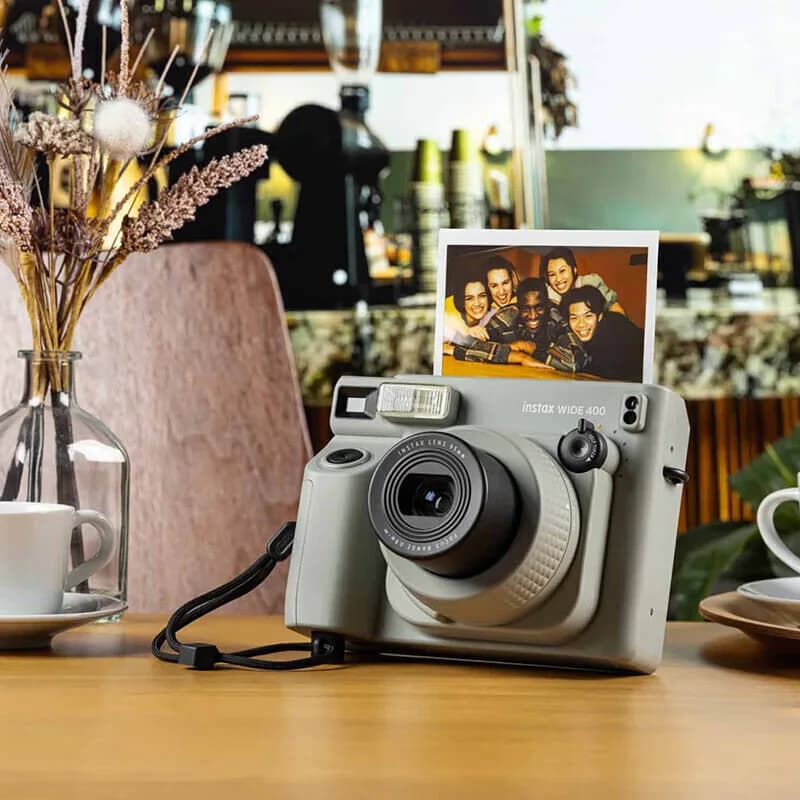 كاميرا فوجيفيلم Instax Wide 400 الأصلية الجديدة، كاميرا فورية، فيلم واسع 300، ترقية اختيارية، مجموعة حبل يد وقاعدة - 6
