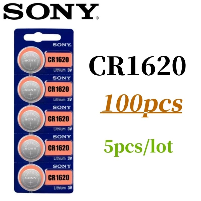 100 قطعة بطارية Sony أصلية CR2450 CR2430 CR2032 CR2025 CR1632 CR1616 CR1620 CR1220 الليثيوم - 6