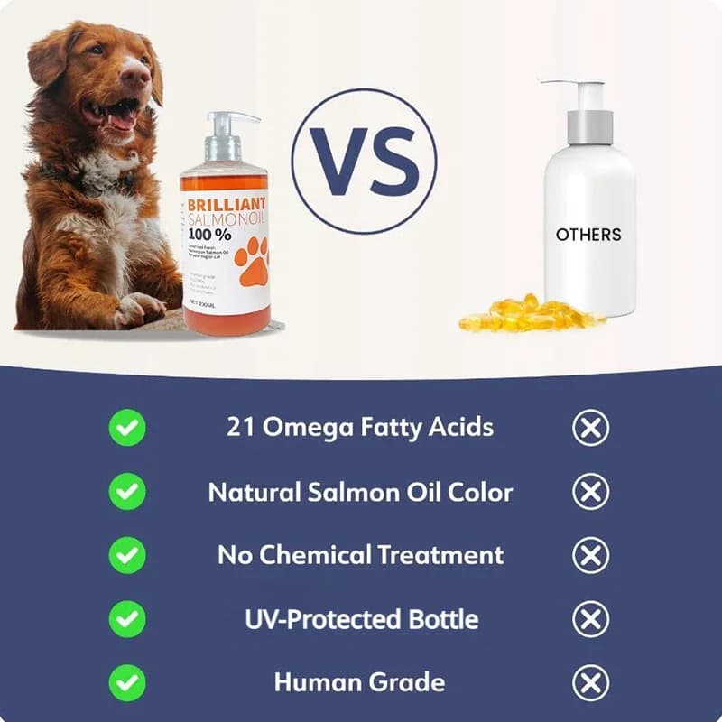200ml Salmon Fish Oil for Pets, 21 Omega Fatty Acids, Natural Nutritional Supplement for Dogs and Cats - 3
