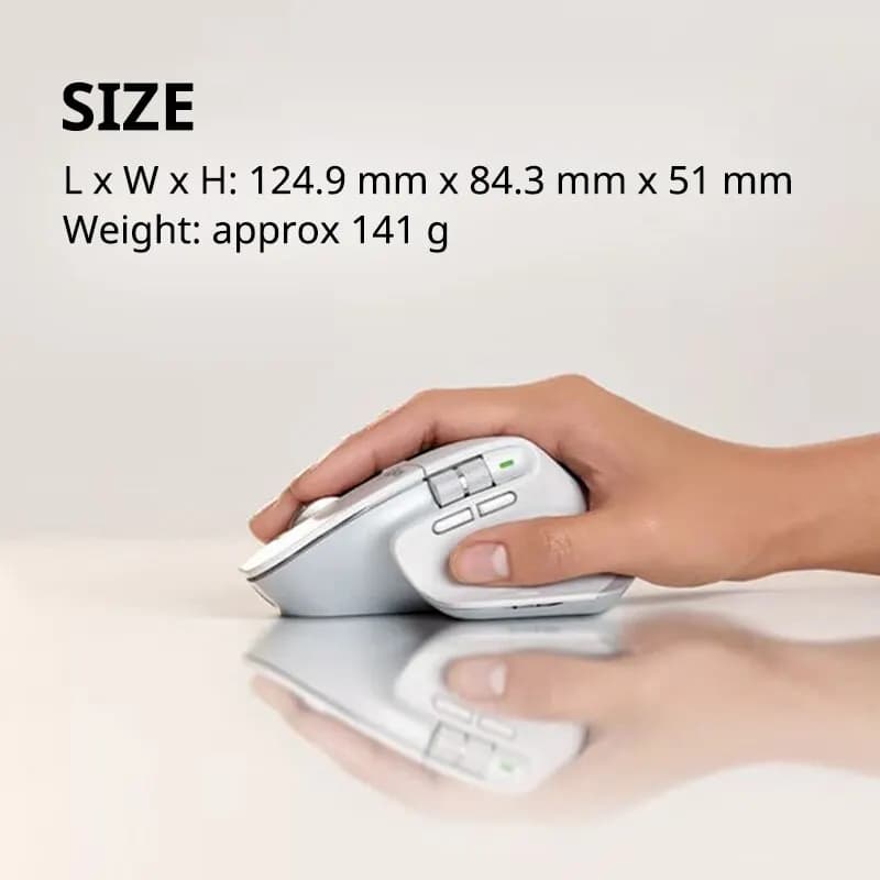 ماوس لاسلكي بلوتوث Logitech MX Master 3S عالي الجودة متعدد الشاشات للابتوب - 6