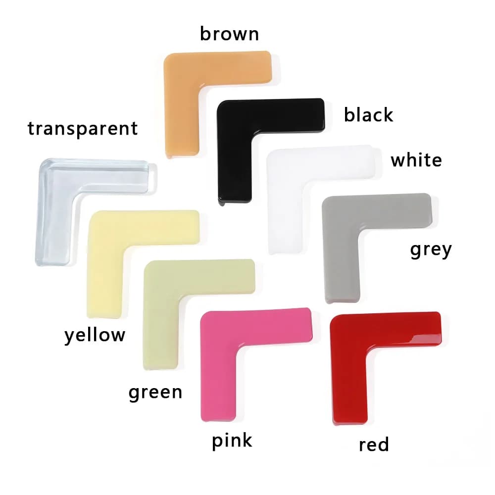4pcs Silicone Safety Window Head Protection Corner Edge Corner Protection Sleeve Aluminum Steel Child Window Anti-collision - 6