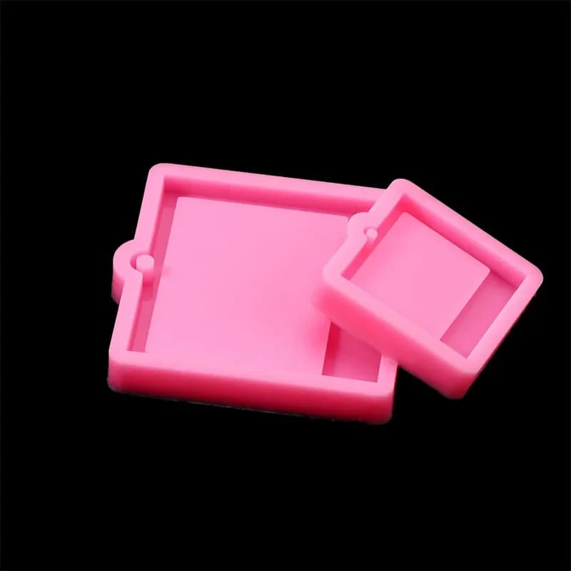 Photo Frame Epoxy Resin Keychain Mold Cat Dog Tag Pendant Silicone Mould For DIY Casting Crafts Jewelry Making Accessories - 4
