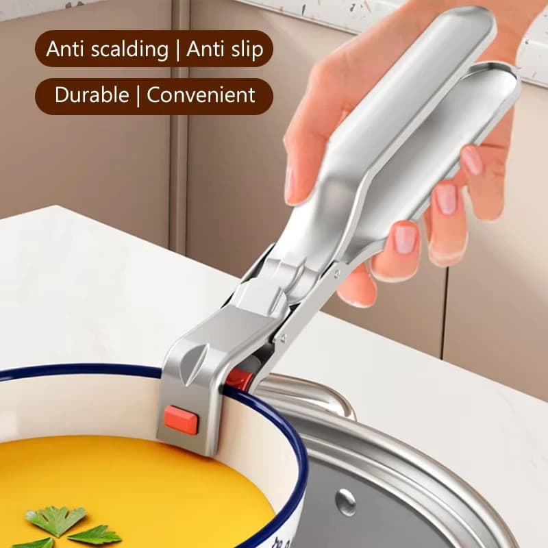 1pcs Anti-scalding Clip Hot Bowl Holder Dish Clamp Pot Pan Gripper Clip Air Fryer Dish Plate Retriever Tongs Kitchen Supplies - 2