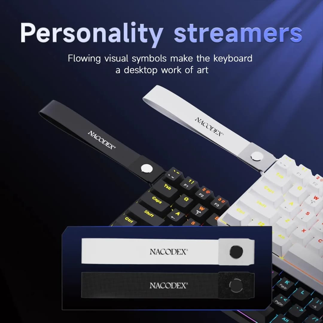 لوحة مفاتيح ميكانيكية سلكية للألعاب AJAZZ NK61 60% RGB قابلة للتبديل السريع 61 مفتاحًا لوحة مفاتيح صغيرة بمفتاح أحمر لألعاب الكمبيوتر - 4