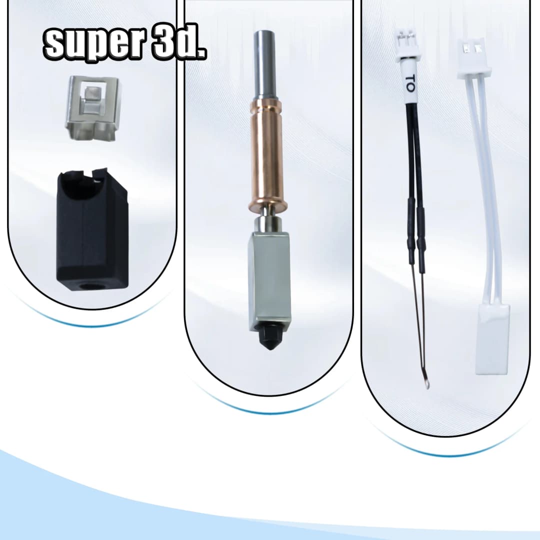 ترقية هوت إند Anycubic Kobra 3 كومبو فوهة هوت إند ثيرميستور بلوك سخان الحلق لقطع غيار K3 إكسسوارات هوت إند - 5