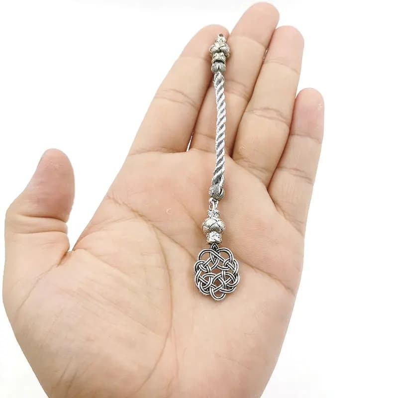 إكسسوارات لصنع المسبحة، قلادة فضية، سوار، DIY - 4