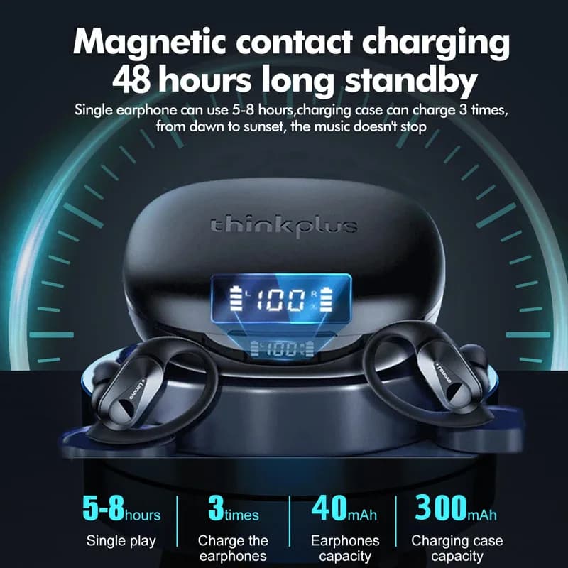 Lenovo LP75 Language Translation Earphones HD Call Noise Cancelling Headphones for Learning Travel Real Time Translator Earbuds - 4