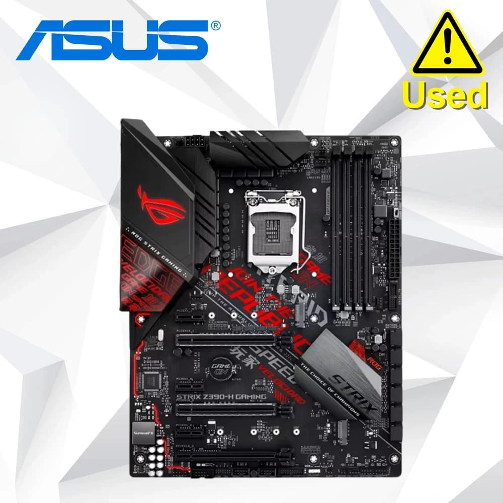 لوحة أم ASUS ROG Strix Z390-H Gaming LGA1151 (إنتل الجيل الثامن والتاسع) ATX DDR4 DP HDMI M.2 USB 3.1 Gen2 Gigabit LAN