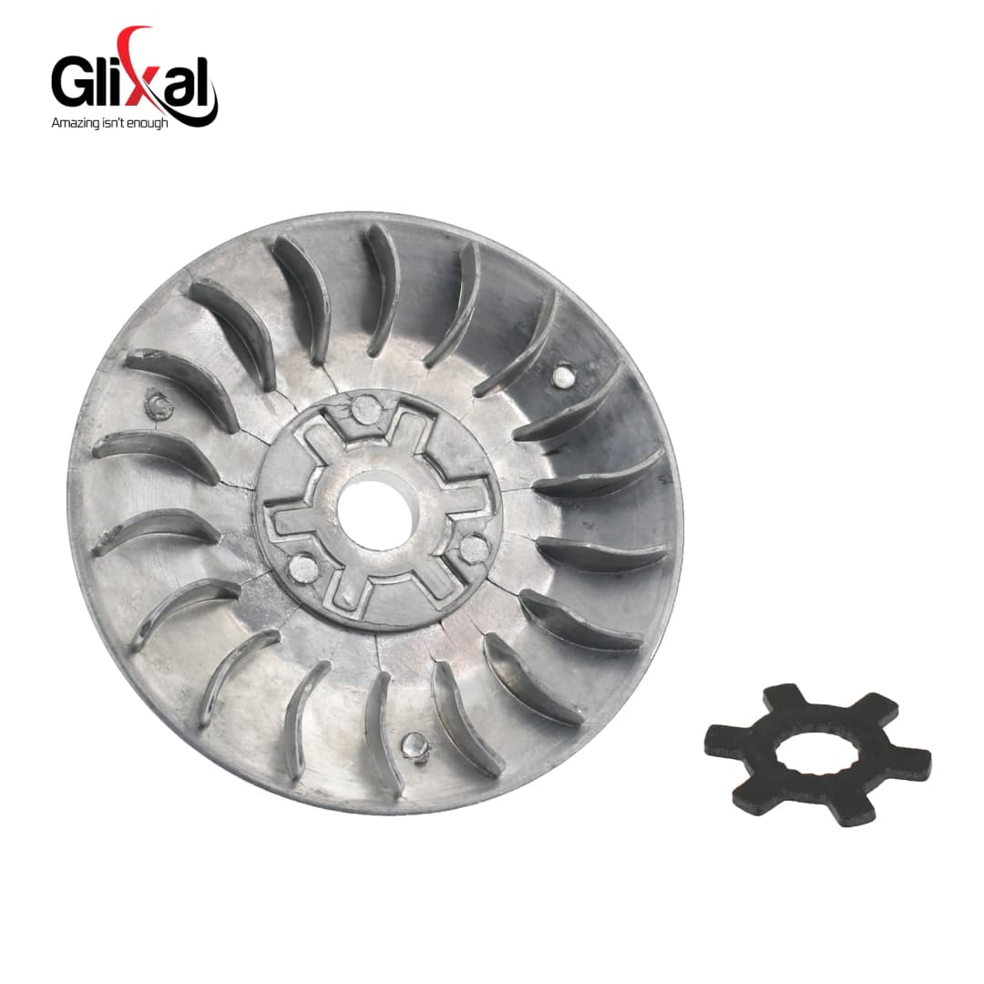 مروحة متغير سباقات عالية الأداء من Glixal مقاس 98 مم لدراجات Minarelli 2 Stroke طراز 1PE40QMB و50cc Jog 50 (قطر داخلي 13 مم، 17 سن) - 4
