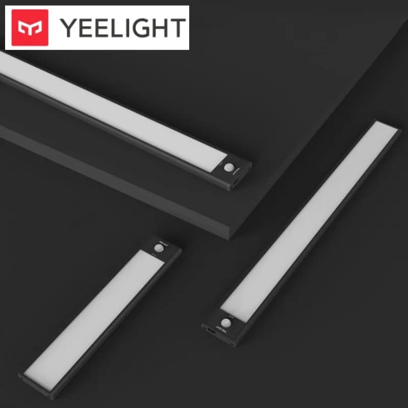 إضاءة حائط YEELIGHT مع مستشعر حركة LED شريط إضاءة ذكي يعمل بالاستشعار 20 سم/40 سم قابل لإعادة الشحن عبر USB لإضاءة الخزانة والممرات