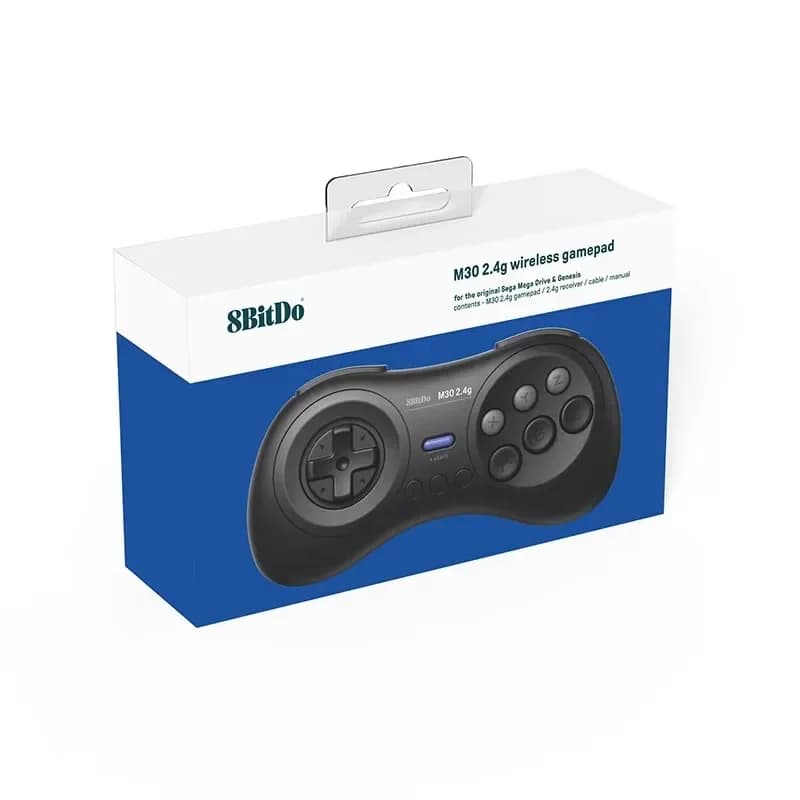 وحدة تحكم 8Bitdo M30 بلوتوث، يد تحكم لنينتندو سويتش وPC وويندوز وستيم وأندرويد، بتصميم Sega Genesis Mega Drive - 6