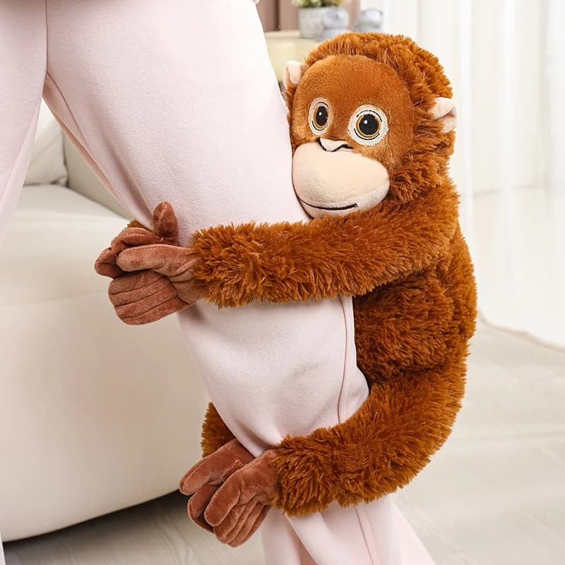 30-90CM Cartoon Gorilla Plush Toy Chimpanzees Punch Monkey Soft Stuffed Doll Decor Girls Birthday Gift Orangutan Plushies Dolls - 2