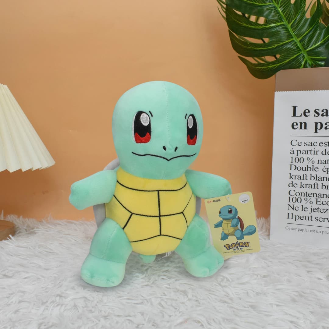 دمية محشوة ناعمة من Squirtle، ألعاب أنمي للأولاد والبنات، هدية عيد ميلاد أو عيد الميلاد، لطيفة وكاواي، مقاس 7.9 بوصة - 3