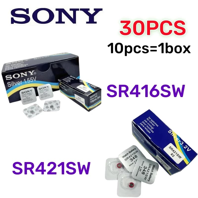 10-40Pcs Original SONY 337 SR416SW battery watch SR421SW 348 battery Independent packaging sr416sw 337 sr421sw 348 sr 416 - 4