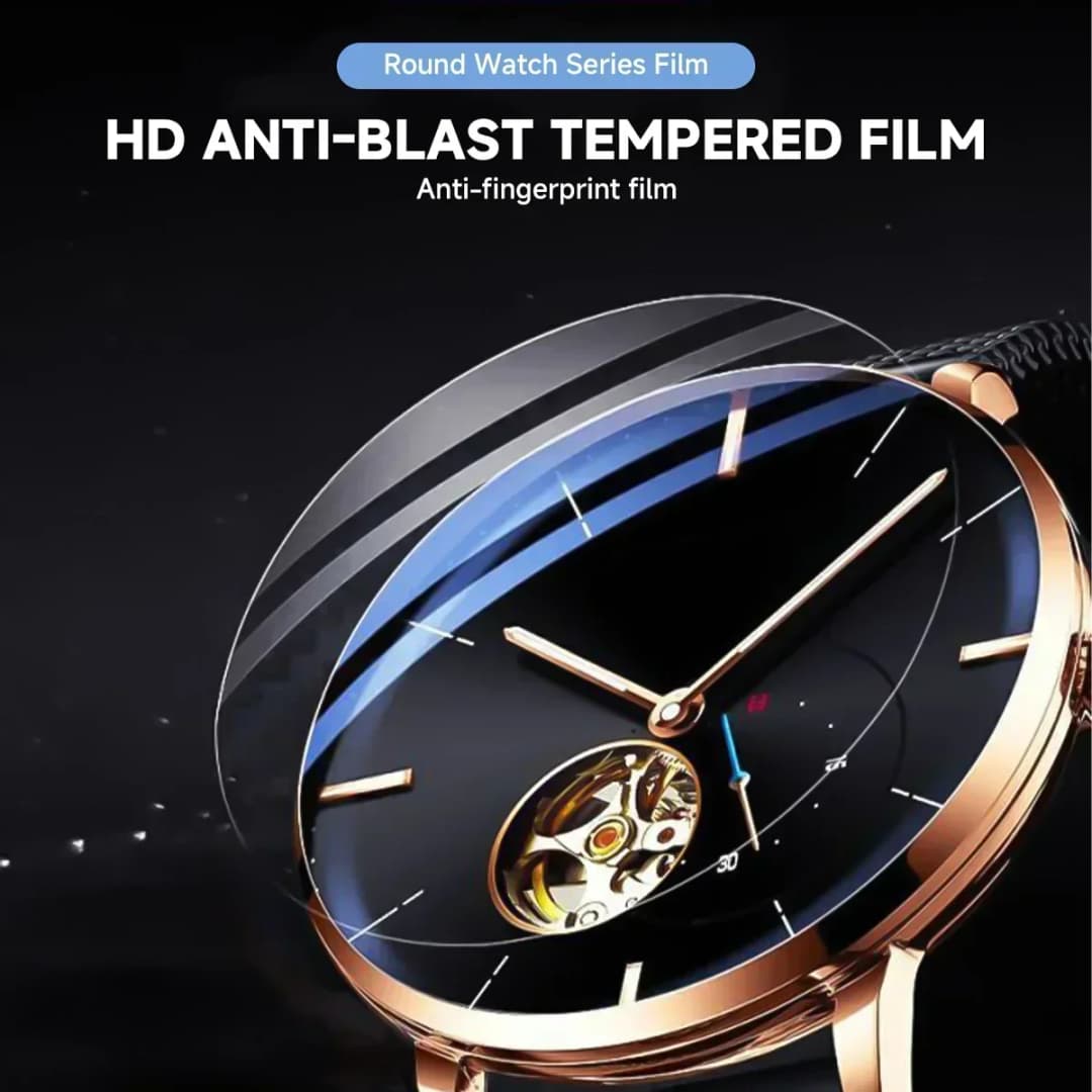 1-5PCS 26-46mm Universal Tempered Glass Smartwatch Screen Protector Protective Film 28mm 30mm 32mm 38mm 40mm 41mm 42mm Diameter - 2