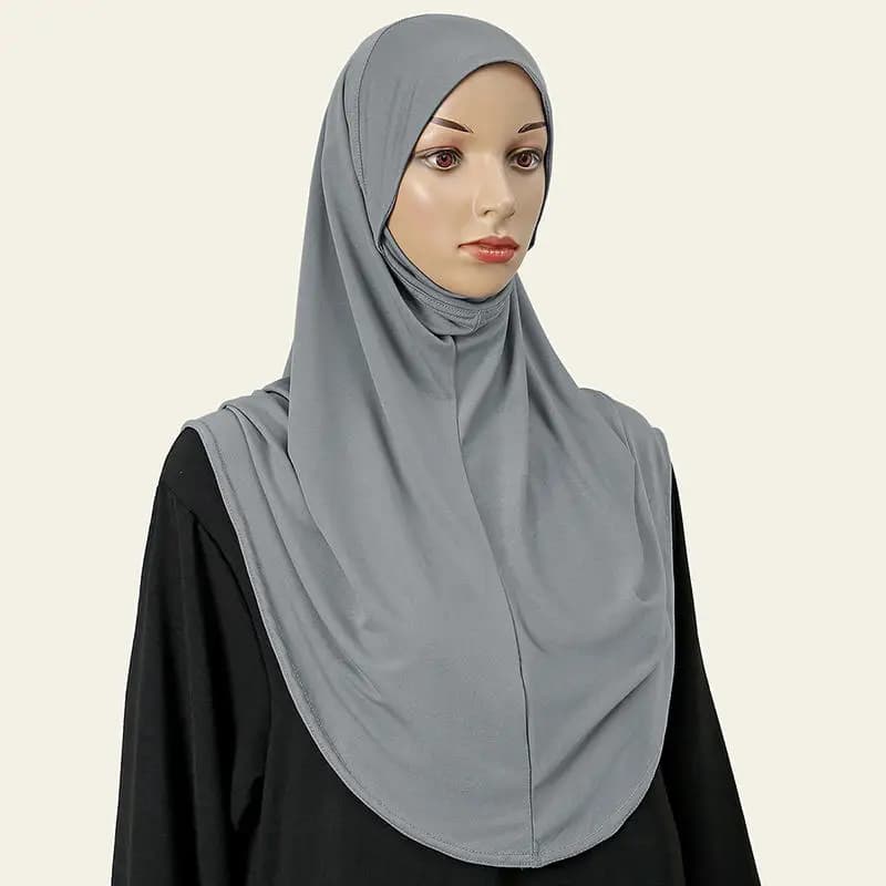حجاب جيرسي مودال إسلامي للنساء، حجاب فوري، أوشحة طويلة، شال، حجاب نسائي - 3