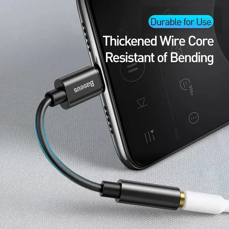 Baseus Type C to 3.5mm Earphone Jack AUX USB C Cable Adapter for Huawei P40 P30 Pro Xiaomi 10 9 Type C Headphone Audio Adapter - 5