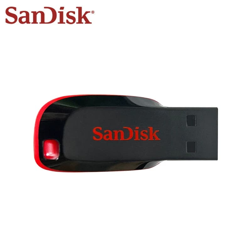 SanDisk Cruzer Blade محرك أقراص فلاش USB أصلي 16 جيجابايت 32 جيجابايت ذاكرة 64 جيجابايت 128 جيجابايت قرص تخزين محمول لأجهزة الكمبيوتر - 2