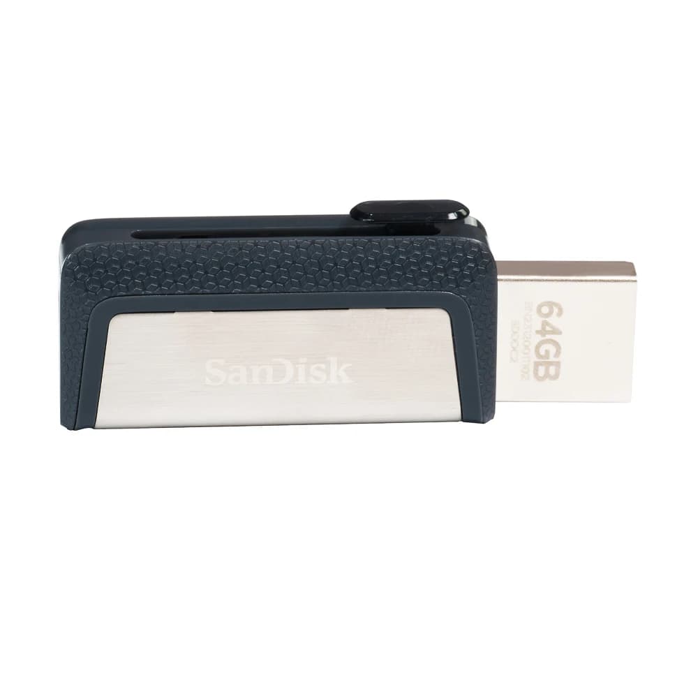 SanDisk 2-in-1 Ultra Dual Drive USB Type-C بسعات 64 جيجابايت و128 جيجابايت و256 جيجابايت OTG USB3.1 بسرعة تصل إلى 150 ميجابايت/ثانية مع منافذ USB Type-C وUSB Type-A - 4