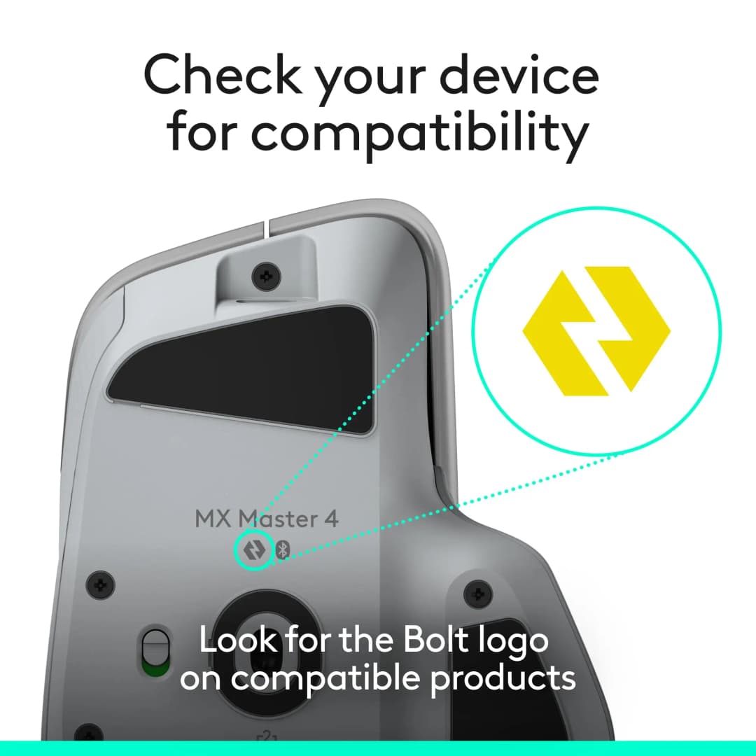 لوجيتك Bolt مستقبل USB-C للاستخدام مع أجهزة/أجهزة كمبيوتر متعددة - 4