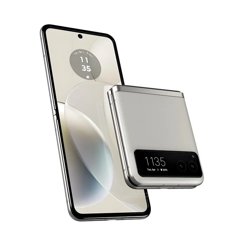 هاتف موتورولا موتو رازر 40 الأصلي 5G XT2323 بشاشة 6.9 بوصة قابلة للطي مع مستشعر بصمة، ذاكرة 8 جيجابايت + 128 جيجابايت/256 جيجابايت - 4