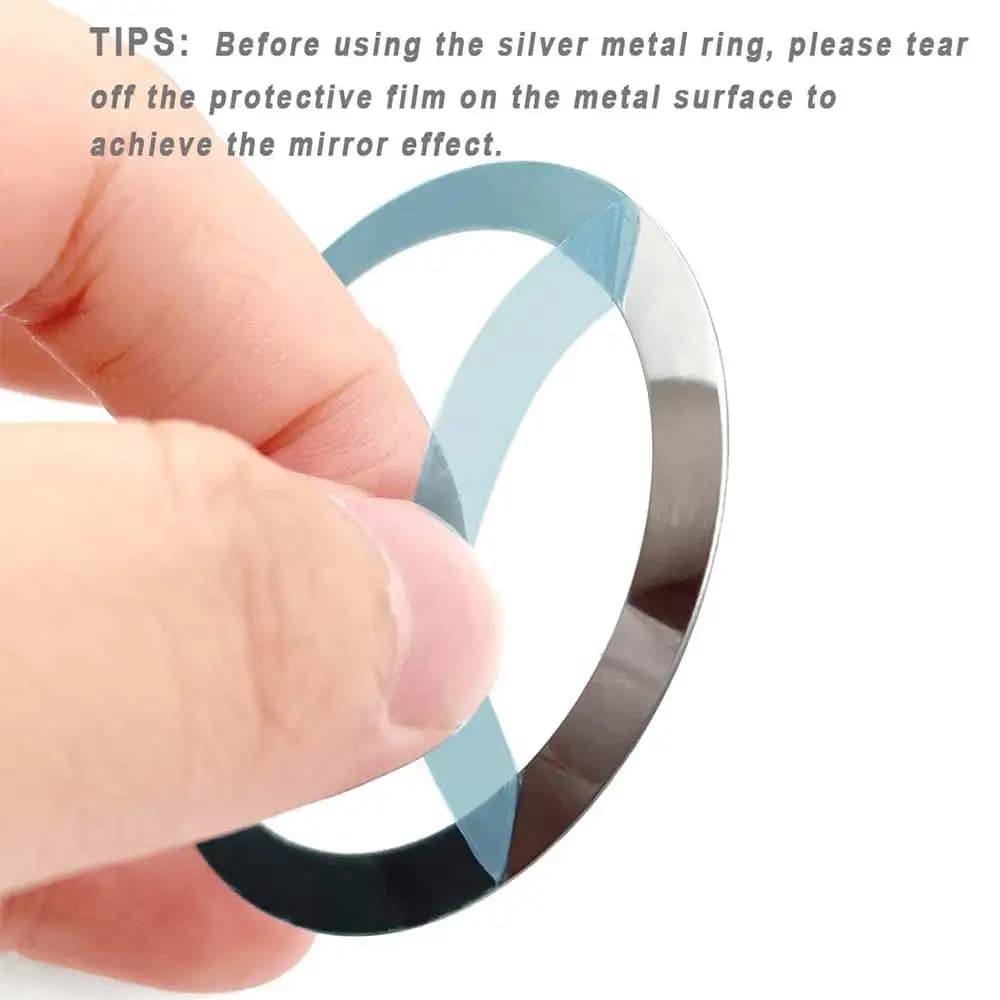 5 قطع 1 قطعة لحلقة لوحة مغناطيسية ماجسيف ملصق معدني عالمي ورقة شاحن لاسلكي لوحة حامل هاتف محمول للسيارة - 2