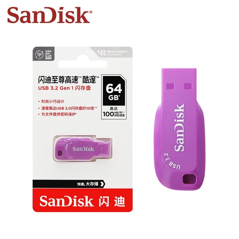 100% Original USB 3.2 Sandisk USB Flash Drive CZ410 Pendrive 32GB 64GB 128GB High Speed Mini U Disk Tiny Memory USB Stick - 2