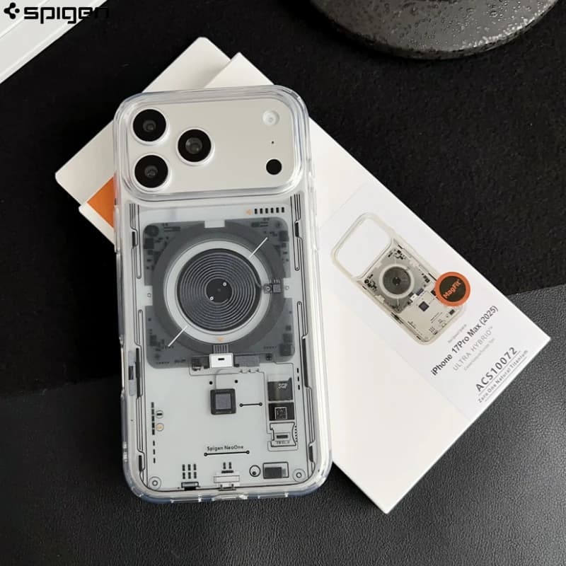 Spigen لهاتف iPhone 17 Air 16 Pro Max 15 14 Plus 13 Ultra Hybrid MagFit غطاء هاتف مغناطيسي لهاتف Magsafe غطاء شحن لاسلكي