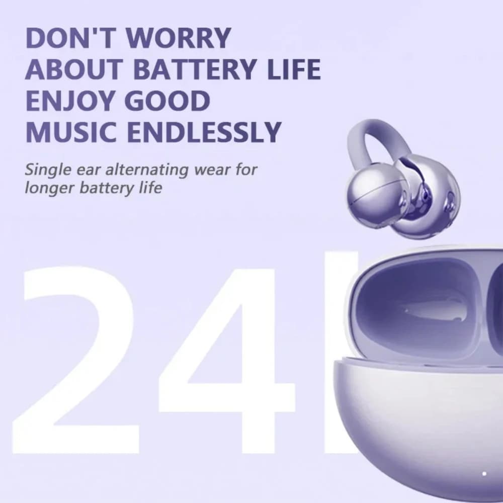 2026 New Clip-on Sports Headphones OWS Wireless Silicone Earphones Universal For Android Ios Smartphone With Mic Gaming Headset - 6