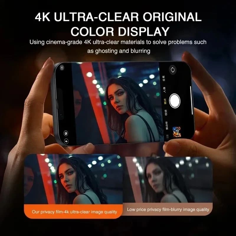 1-4 قطع واقي شاشة خصوصية لـ iPhone 14 13 11 12 Pro Max Mini 8 Plus زجاج حماية مضاد للتجسس لـ iPhone 15 16 17 XS MAX - 4
