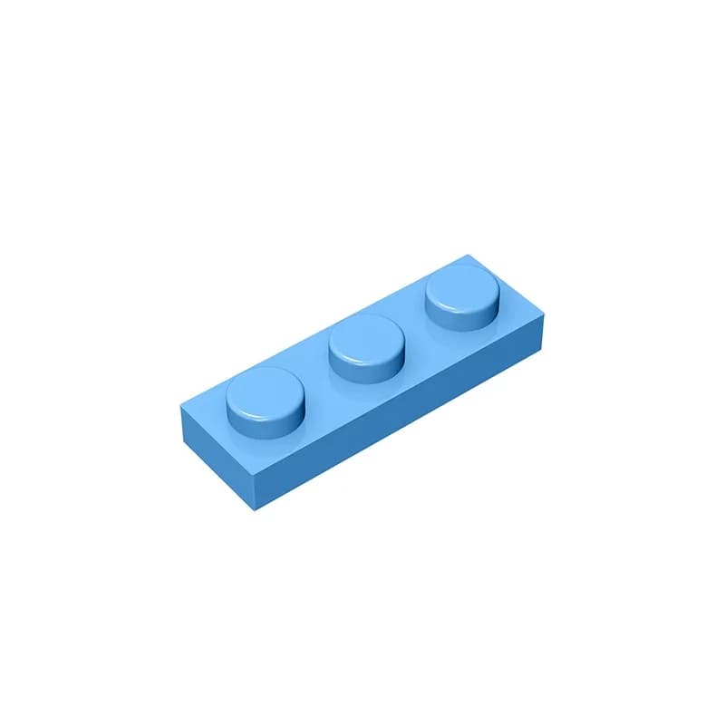 Gobricks GDS-503  Plate 1 x 3 compatible with lego 3623 pieces of children's DIY building block Particles Plate DIY - 2