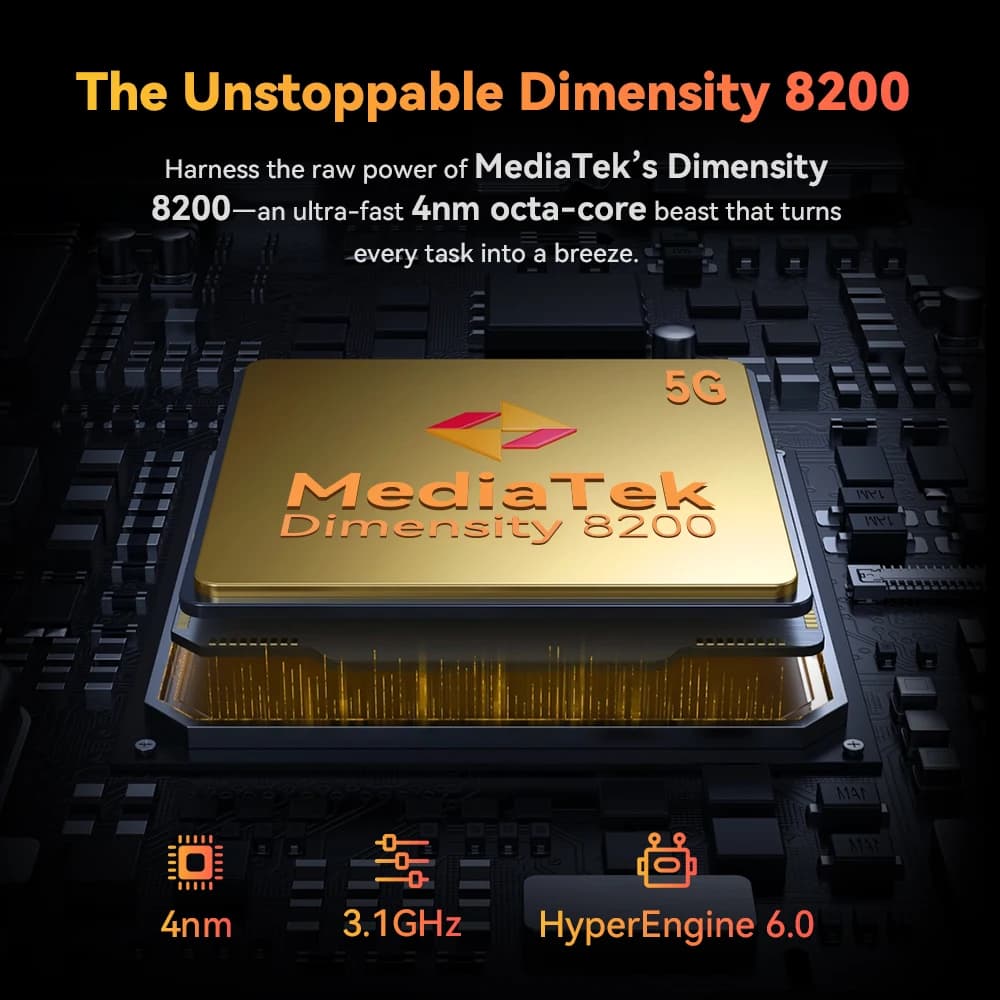 وصول جديد: CUBOT KING KONG X PRO، هاتف ذكي متين 5G، معالج Dimensity 8200، 4 نانومتر، 3.1 جيجاهرتز، شاشة 6.72 بوصة 144 هرتز، بطارية 10200 مللي أمبير، ذاكرة 24+256 جيجابايت - 2