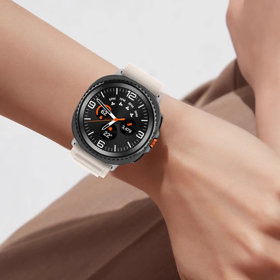 أشرطة نايلون لساعة Samsung Galaxy Watch 8/8 Classic، مقاس 40 مم و44 مم و46 مم، سوار رياضي حلقي لساعة Galaxy Watch 8 - 6