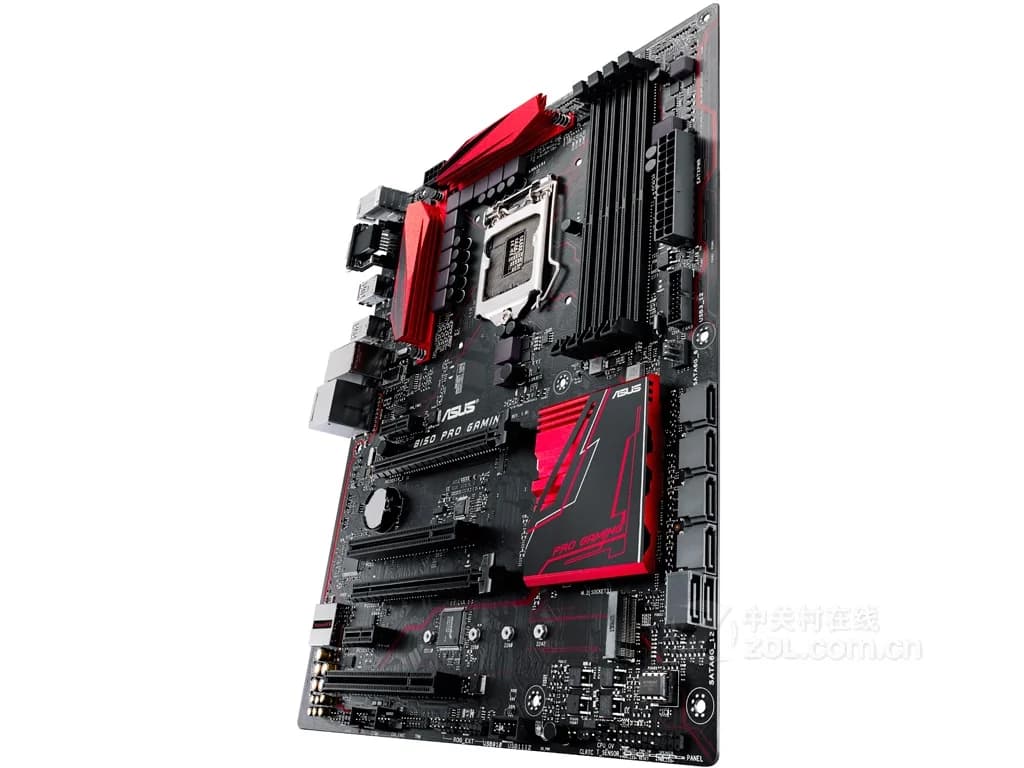 لوحة أم مستعملة ASUS B150 PRO GAMING، شريحة Intel B150، مقبس LGA 1151، 4 فتحات DDR4 DIMM، 64 جيجابايت، PCI-E 3.0، M.2 SATA3، VGA، HDMI، USB3.1، ATX - 3