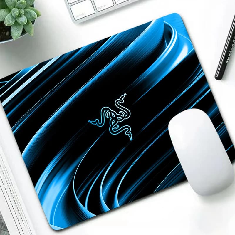لوحة ماوس Razer صغيرة، للألعاب، كمبيوتر، ديكور، مكتب، حصيرة مكتب للألعاب الإلكترونية