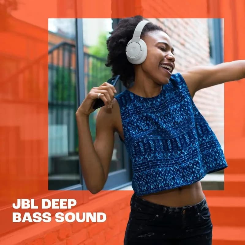 سماعات رأس لاسلكية أصلية JBL Tune 770NC، إلغاء ضوضاء تكيفي، محيط ذكي، بلوتوث 5.3، شحن سريع أصلي وشائع - 3
