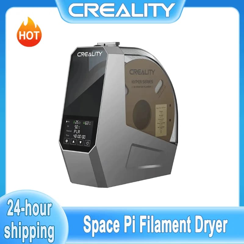 مجفف خيوط Creality Space Pi بتقنية التسخين بالهواء الساخن 360° سعة 1 كجم لصندوق تجفيف خيوط طابعة 3D متوافق مع Creality K1 C/ Ender 3 V3 KE /SE