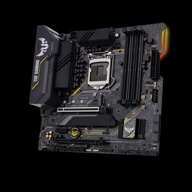 ASUS B460M PLUS  LGA 1200 Intel B460 SATA Micro ATX Intel Motherboard - 4