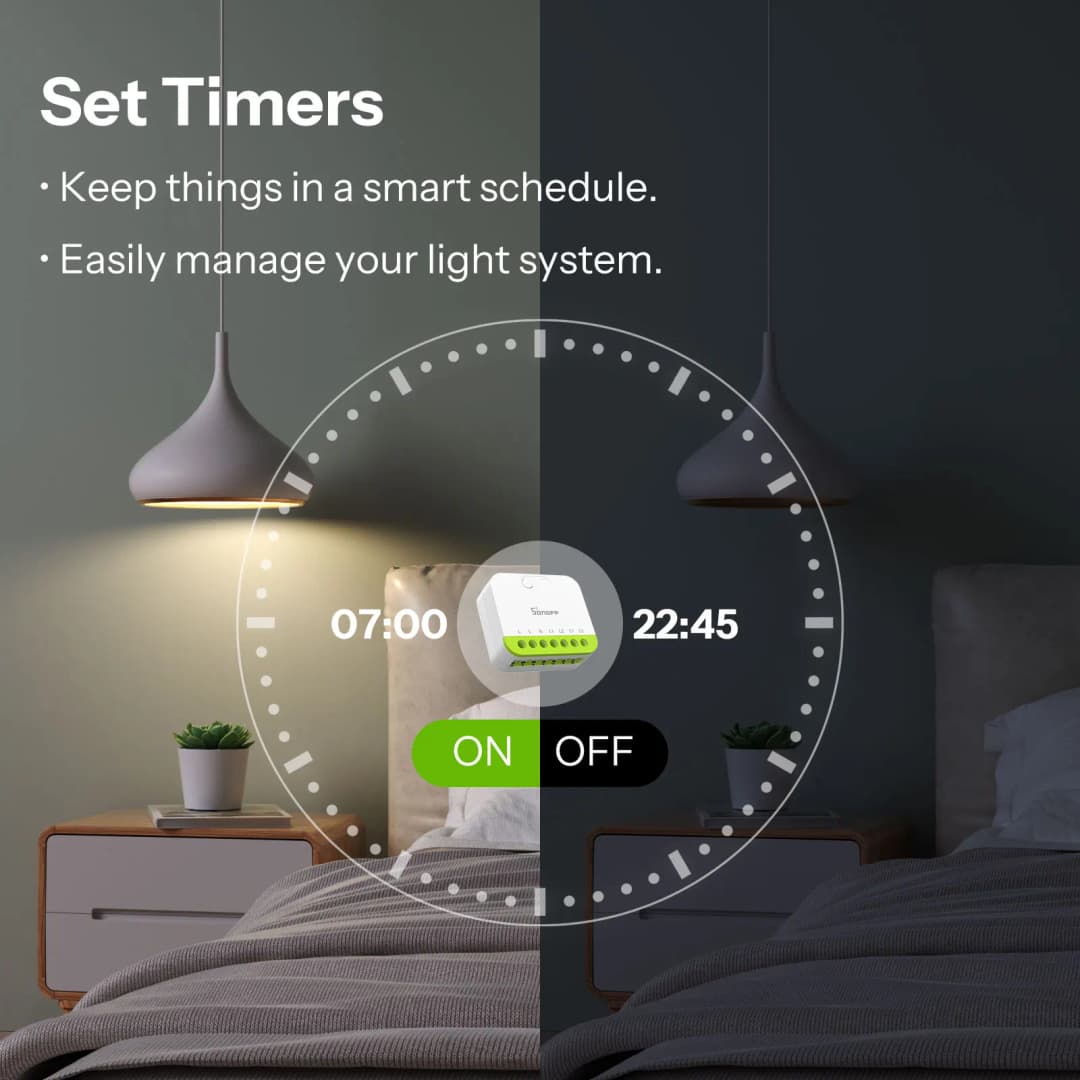 SONOFF MINI DUO 2-Gang Zigbee Smart Switch MINI-ZB2GS Small & Safe Dual-Load Control Supports External Switch Require zigbee hub - 6