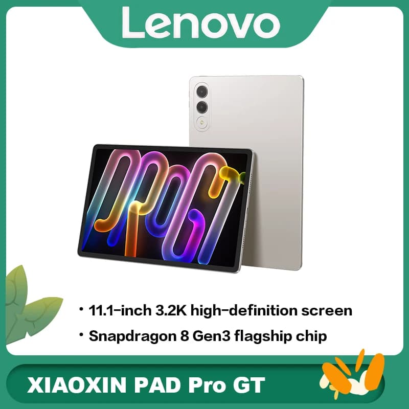 جهاز لوحي Lenovo Xiaoxin Pad Pro GT بشاشة 11.1 بوصة بدقة 2K، أداء عالي، 2 في 1 للطلاب والمكتب، أصلي مع شحن سريع