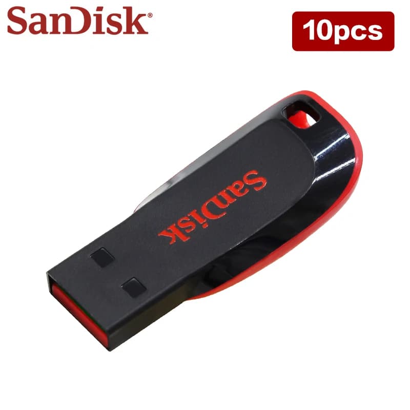 بالجملة SanDisk USB Flash Drive 10 قطع 5 قطع 16 جيجابايت 32 جيجابايت 64 جيجابايت 128 جيجابايت ذاكرة USB 2.0 U Disk Pen Drive للكمبيوتر - 3