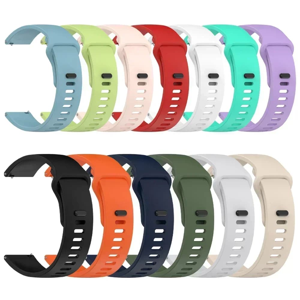 حزام سيليكون 22 مم لساعة Realme Watch 5 سوار رياضي لساعة Realme Watch S2/Realme S 2 و2 Pro و3 و3 Pro - 2