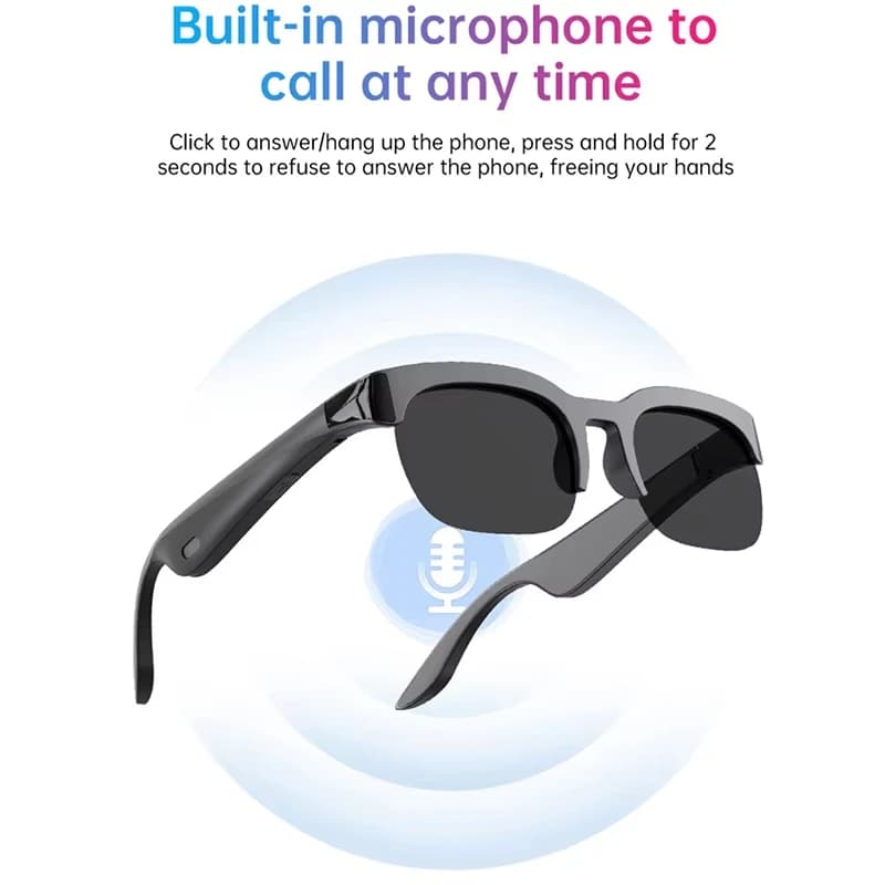 Lenovo  Smart Glasses 2026 New AI Translation Bluetooth Conversation Recording Listening To Music Men Women Smart Sunglasses - 2