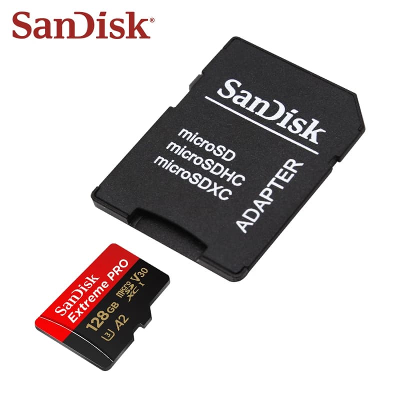 بطاقة ذاكرة SanDisk Extreme PRO microSDXC UHS-I، V30 A2، بطاقة Micro SD بسعة 32 جيجابايت و64 جيجابايت و128 جيجابايت و256 جيجابايت و512 جيجابايت و1 تيرابايت، بسرعة تصل إلى 200 ميجابايت/ثانية، بطاقة TF - 5