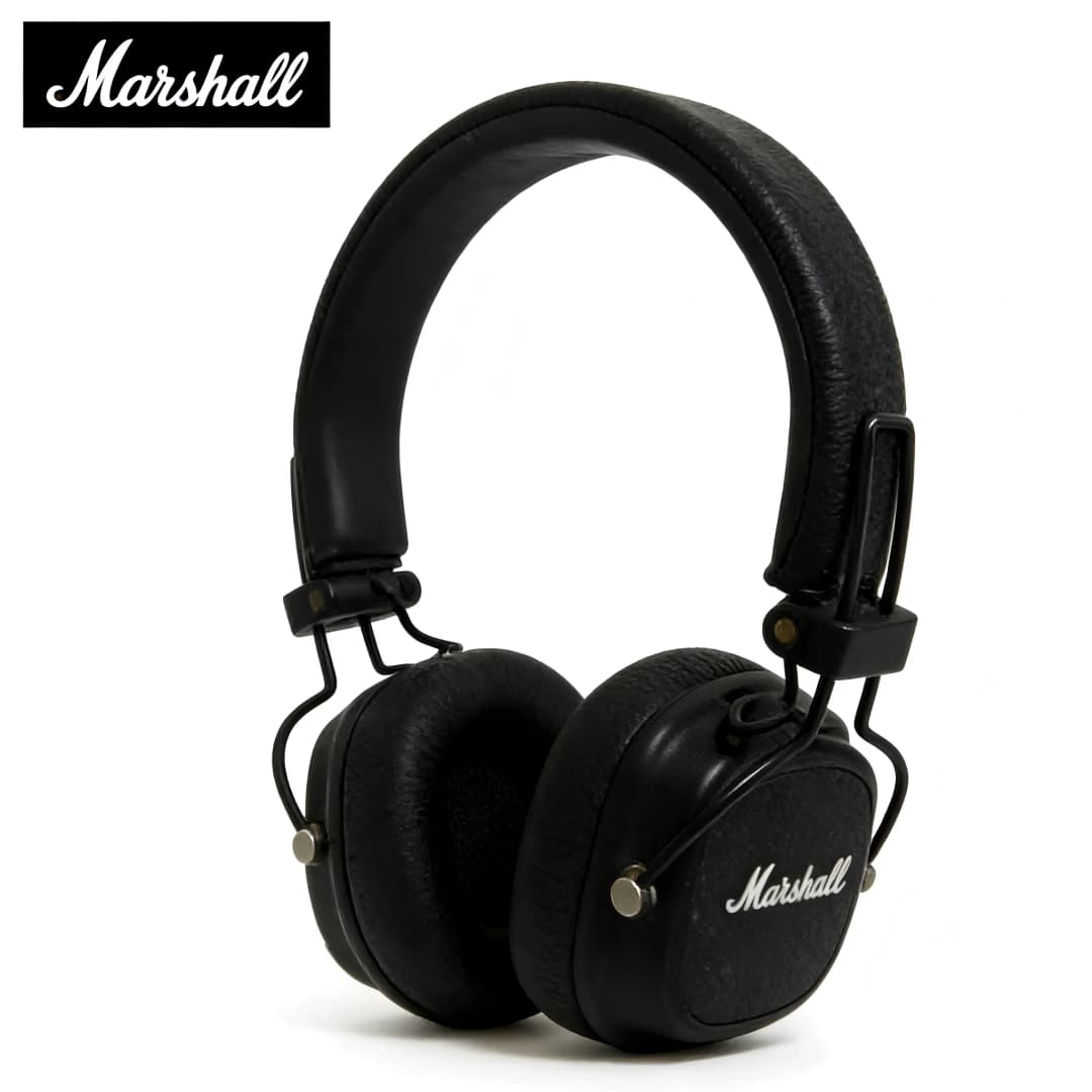 Marshall Major III 3 Wireless/Wired Headphones with Mic Deep Bass Foldable Gaming Bluetooth Headset for Sports & Rock Music