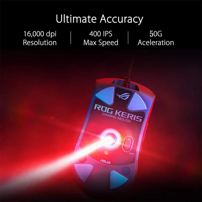 ماوس ألعاب لاسلكي ASUS ROG AimPoint 36k Sensor بتقنية البلوتوث وثلاثة أوضاع ووزن 75 جرام - 4