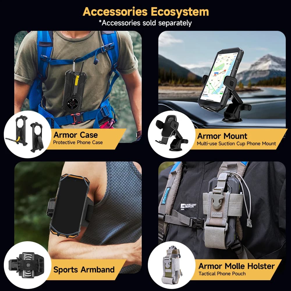 【جديد 2025】 هاتف Ulefone Armor X32 Pro 5G متين بنظام أندرويد 14 وذاكرة 16 جيجابايت وسعة تخزين 256 جيجابايت وكاميرا رئيسية 64 ميجابكسل ومعالج Dimensity 6300 وNFC - 5