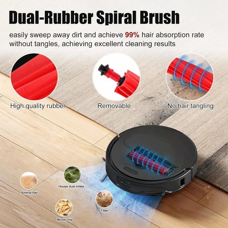 إكسسوارات Roborock Qrevo Master / Qrevo Slim لجهاز تنظيف الروبوت وفرشاة جانبية رئيسية وفلتر Hepa ومناديل تنظيف وكيس غبار وقطع غيار - 4