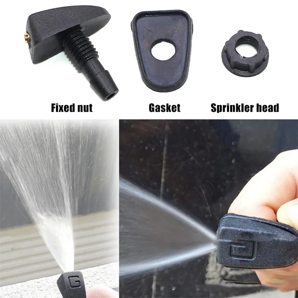 2Pcs Universal Windshield Washer Jet Kit - Adjustable Sprayer for Efficient Front Window Cleaning & Detailing - 5